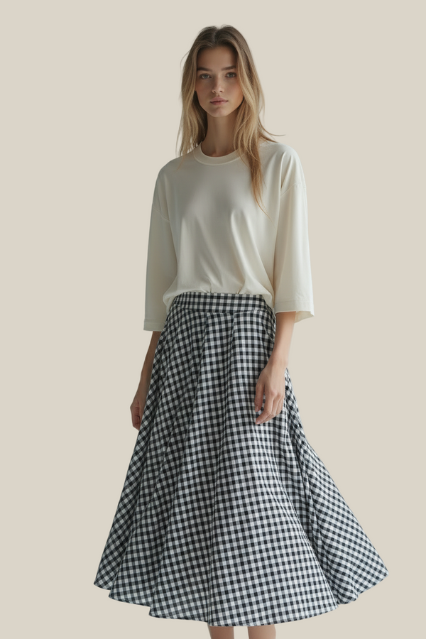 DORIT plaid skirt